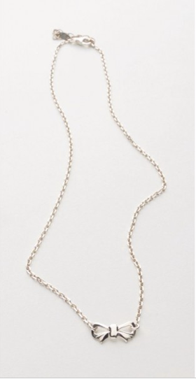 Collier noeud argent