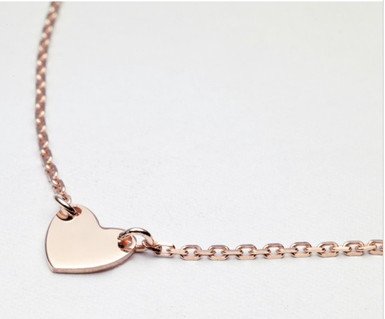 Collier coeur vermeil